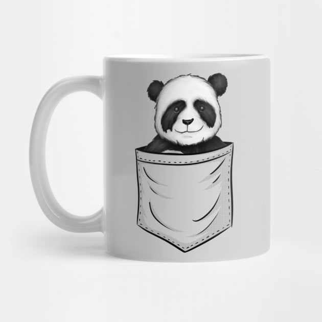 For Panda Lovers Cute Panda Bear In Pocket by SkizzenMonster
